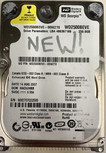 Western Digital WS2500BEVE